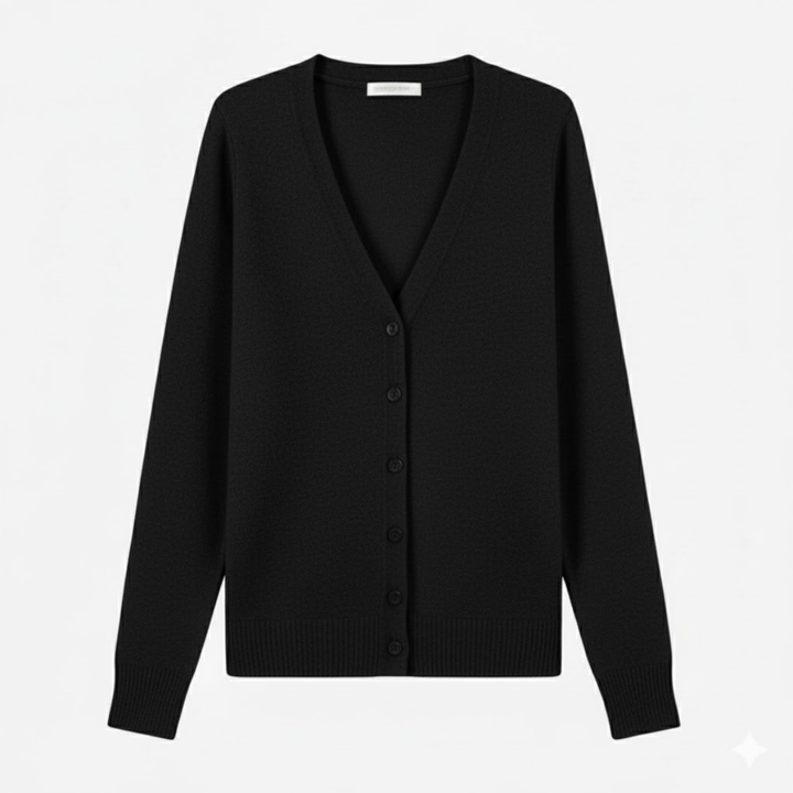 AURELLA | Women’s Viscose V-Neck Cardigan – Button-Front Top