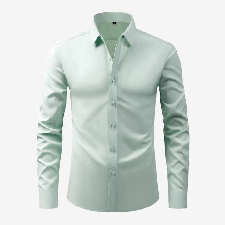 AURELLA | Men’s Slim Fit Shirt – Wrinkle-Free