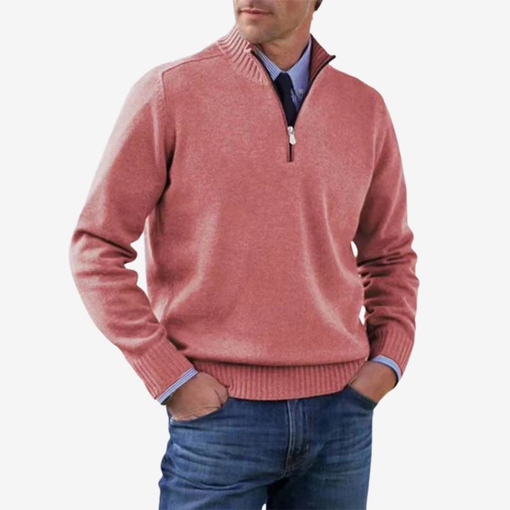 AURELLA | Men’s Cotton-Knit Sweater – Refined Knitwear
