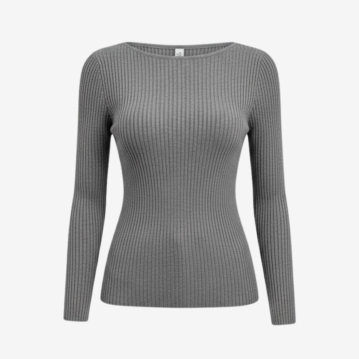 AURELLA | Women’s Viscose Crew Neck Top – Elegant Knit