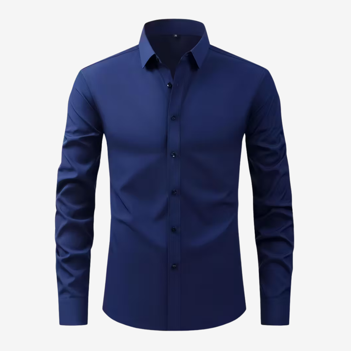 AURELLA | Men’s Slim Fit Shirt – Wrinkle-Free