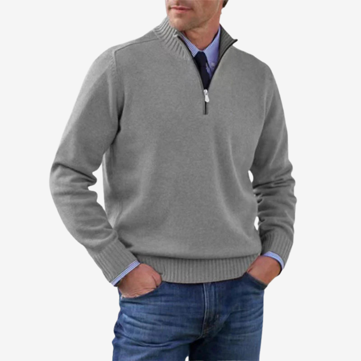 AURELLA | Men’s Cotton-Knit Sweater – Refined Knitwear