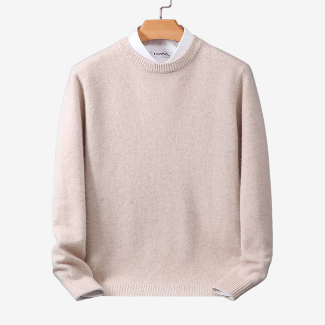 AURELLA | Men’s Cashmere Knit Jumper – Soft Luxury Pullover