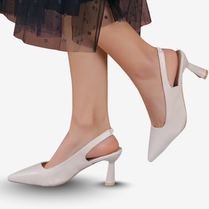 AURELLA | Women’s Faux-Leather Heels – Pointed Toe Stiletto