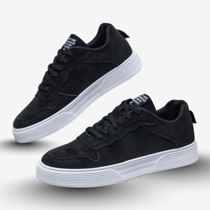 AURELLA | Men’s Faux-Leather Sneakers – Casual Shoes