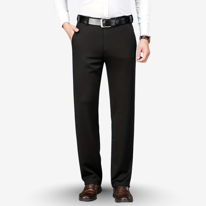 AURELLA | Men’s Viscose-Blend Trousers – Regular Fit