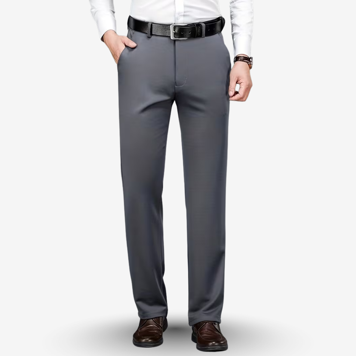 AURELLA | Men’s Viscose-Blend Trousers – Regular Fit