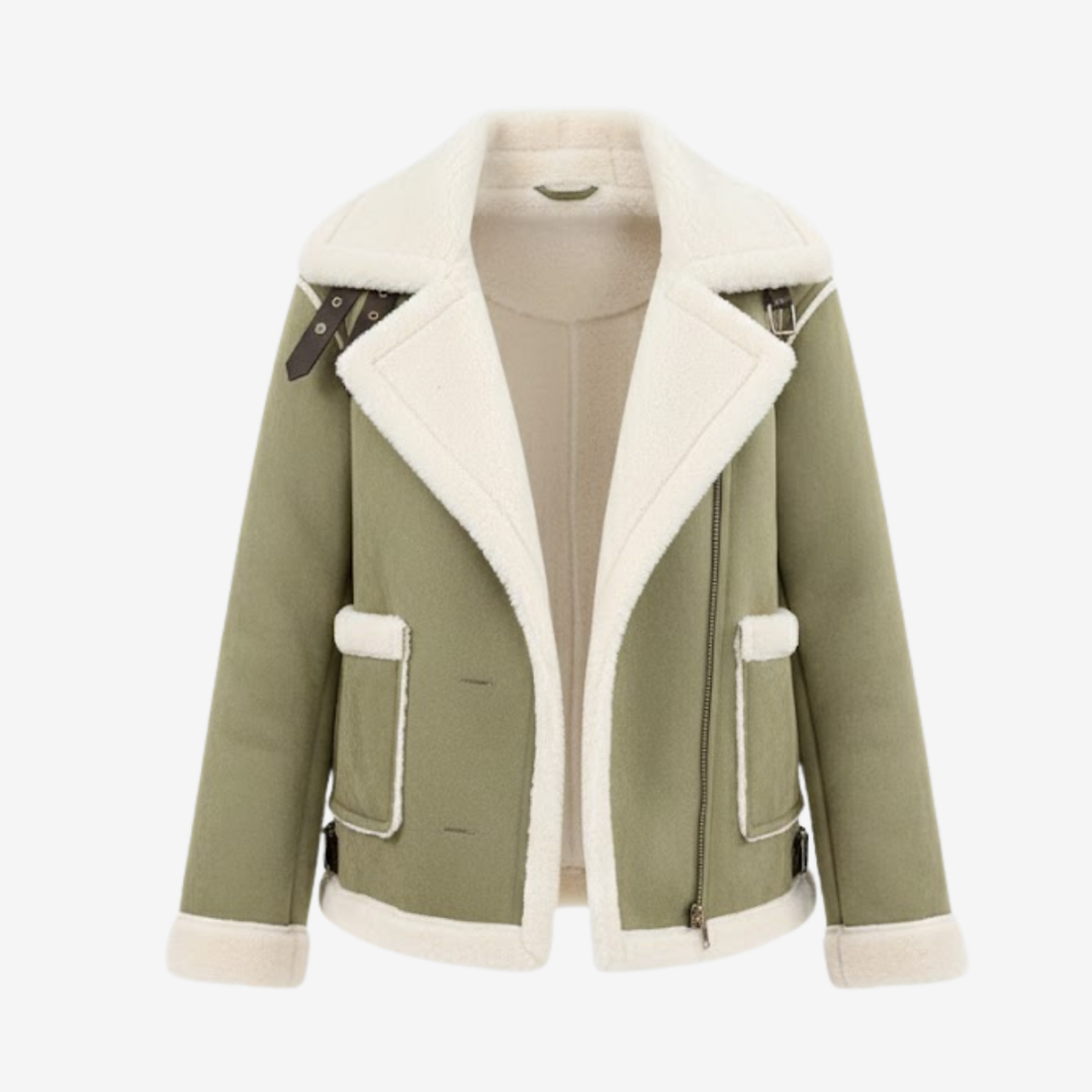 AURELLA | Women’s Soft Faux Suede Coat – Warm Outerwear