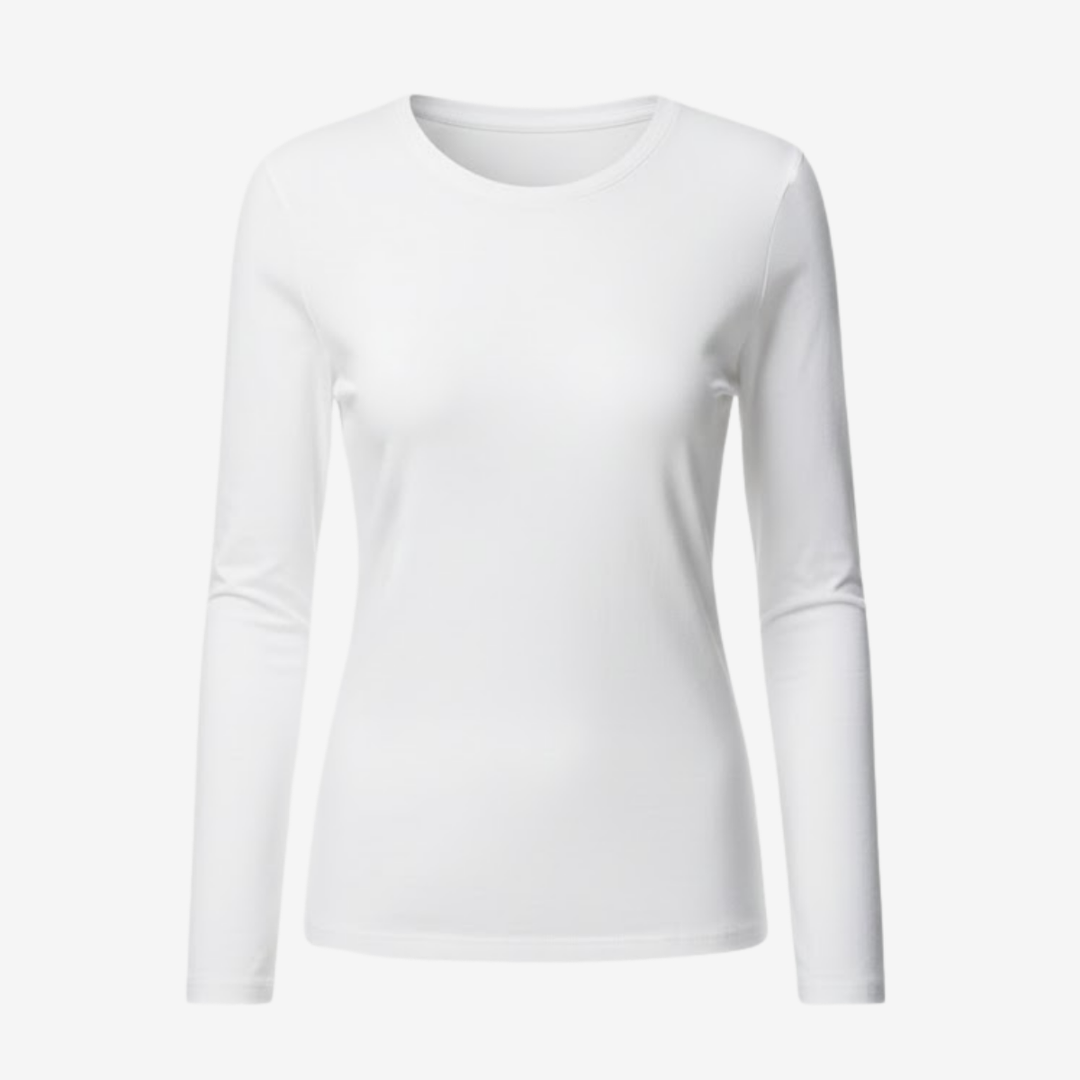 AURELLA | Women’s Modal-Blend Top – Long Sleeve Shirt