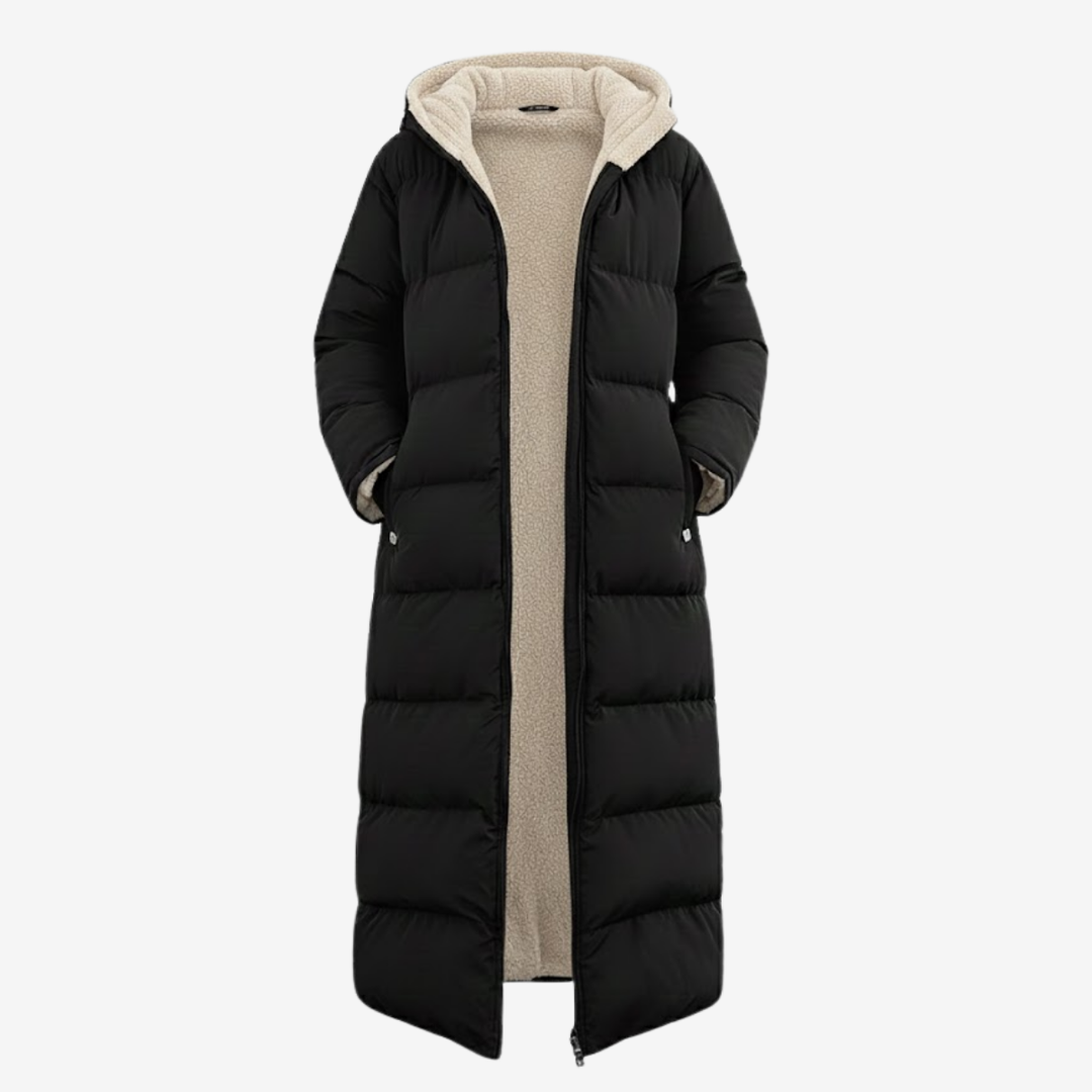 AURELLA | Women’s Elegant Fleece Puffer Coat – Windproof Warmth