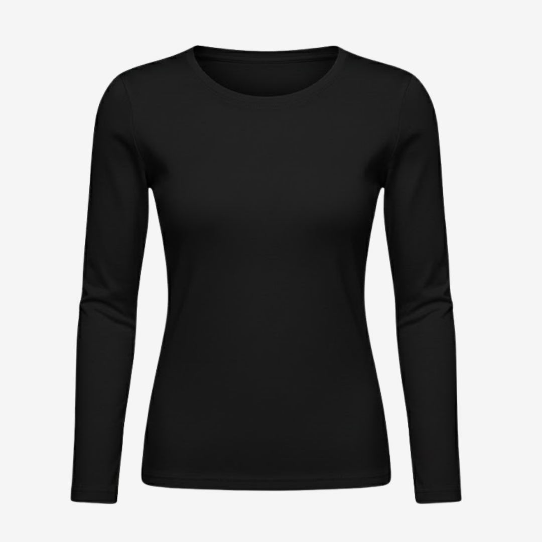 AURELLA | Women’s Modal-Blend Top – Long Sleeve Shirt