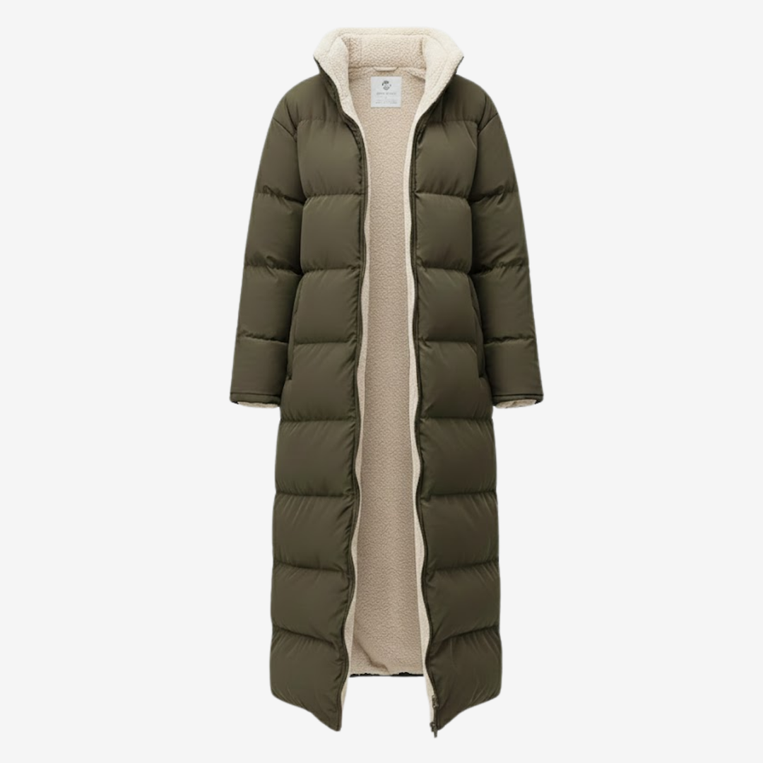 AURELLA | Women’s Elegant Fleece Puffer Coat – Windproof Warmth