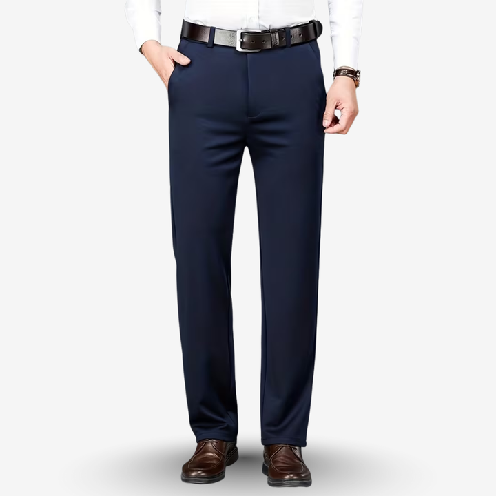 AURELLA | Men’s Viscose-Blend Trousers – Regular Fit