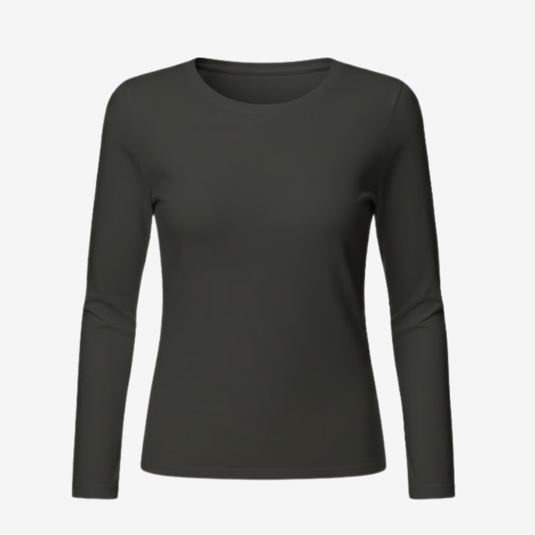 AURELLA | Women’s Modal-Blend Top – Long Sleeve Shirt