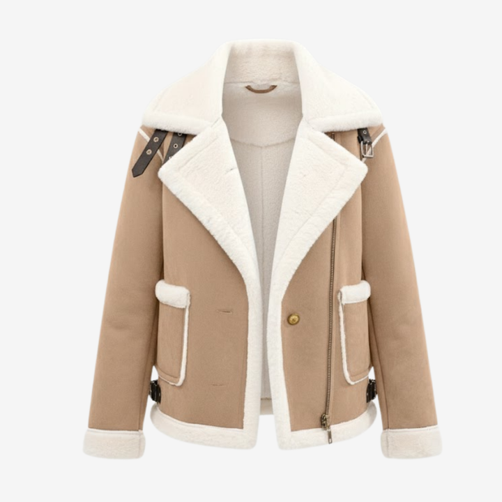 AURELLA | Women’s Soft Faux Suede Coat – Warm Outerwear