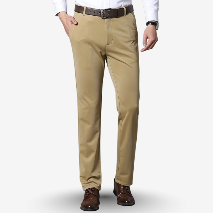AURELLA | Men’s Viscose-Blend Trousers – Regular Fit