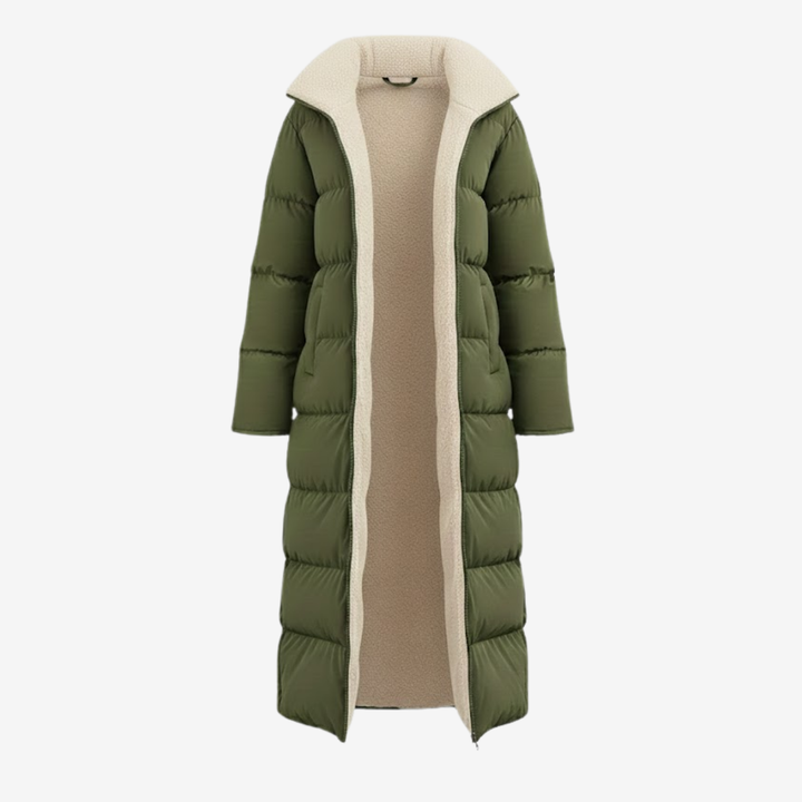 AURELLA | Women’s Elegant Fleece Puffer Coat – Windproof Warmth