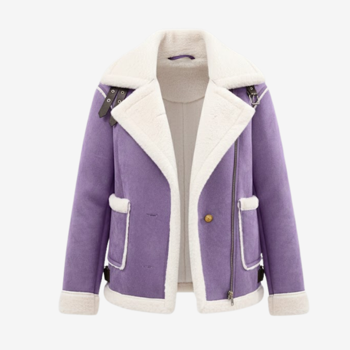 AURELLA | Women’s Soft Faux Suede Coat – Warm Outerwear