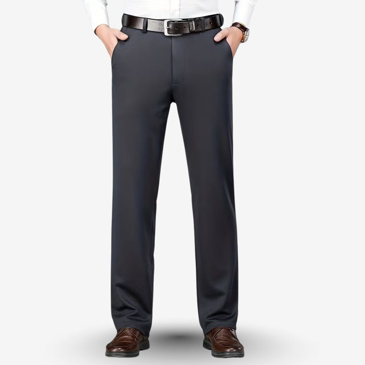 AURELLA | Men’s Viscose-Blend Trousers – Regular Fit