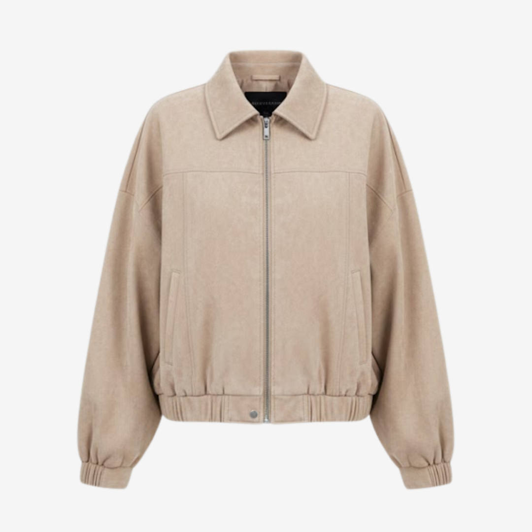 AURELLA | Women’s Vintage Faux Suede Jacket – Casual Outerwear